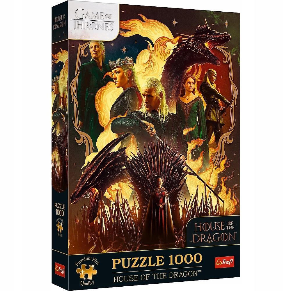 PUZZLE 1000 el RÓD SMOKA GRA O TRON TREFL 12068