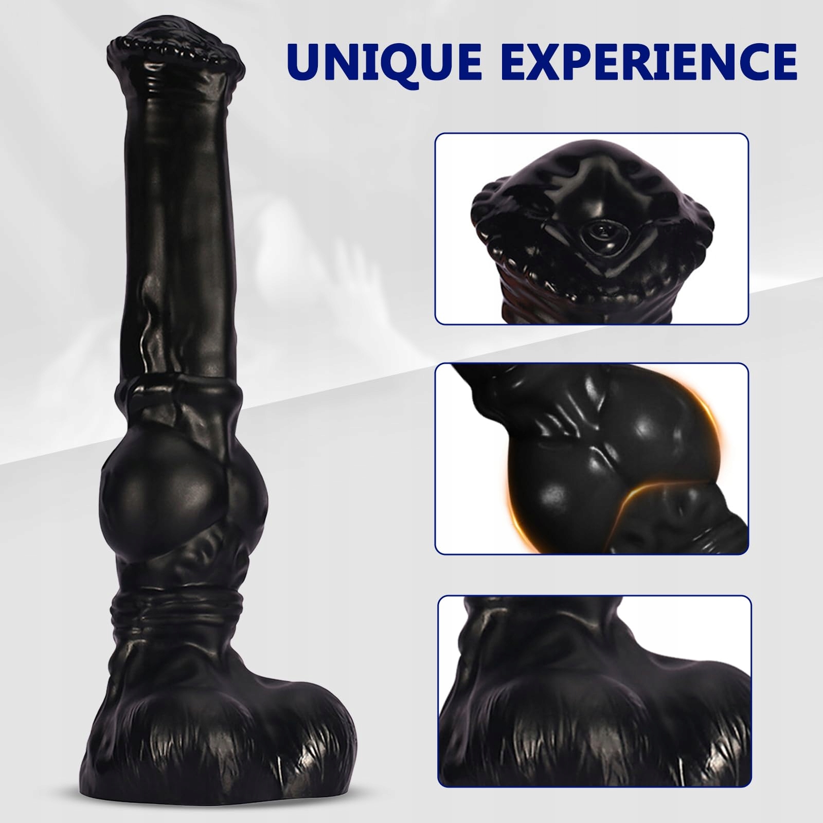 AMZII Dildo XXL Z Przyssawką Duży Analny Korek Dla Kobiet i Mężczyzn — miniatura 4