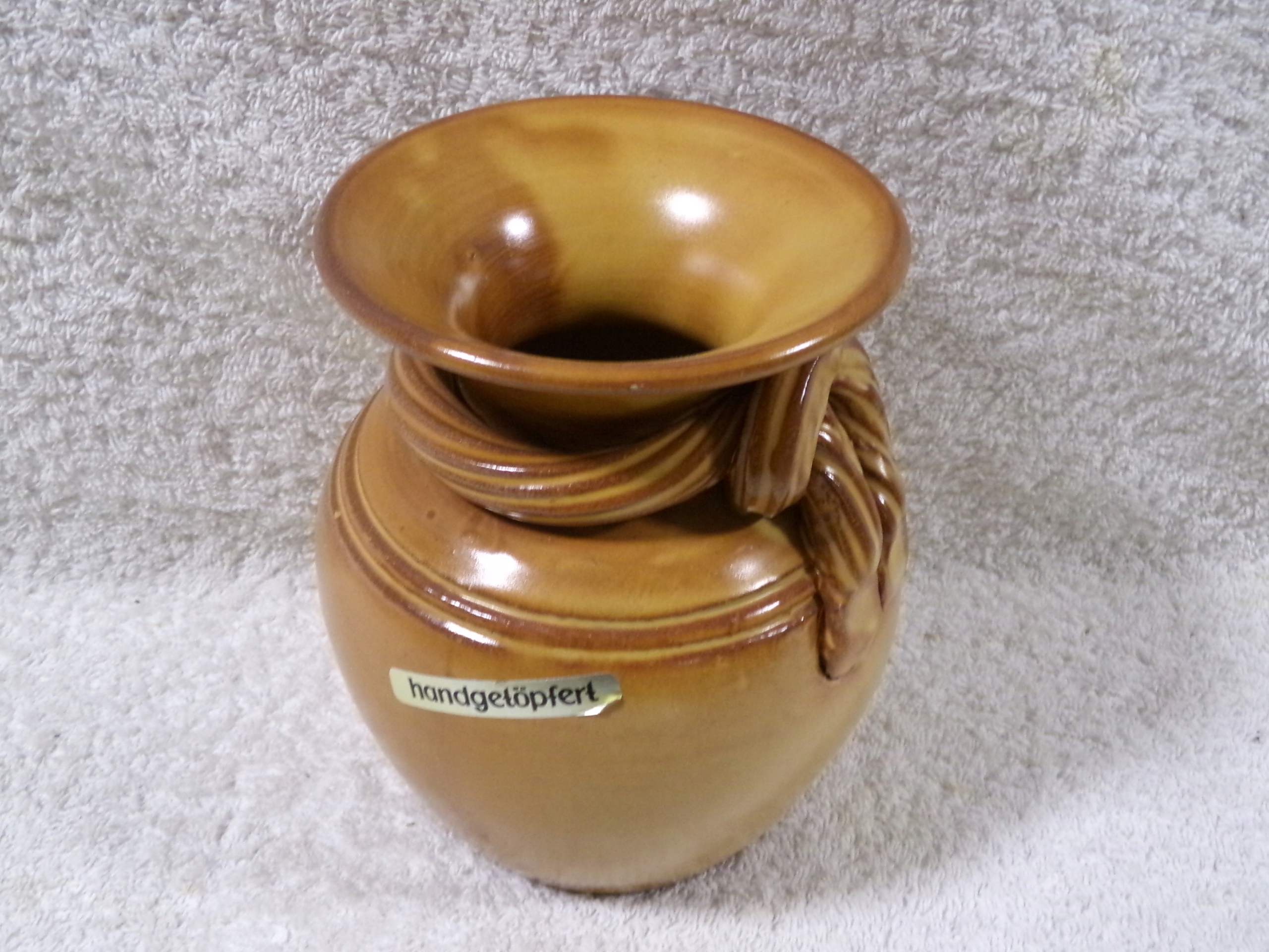 ŚLICZNY WAZON CERAMICZNY RĘCZNIE WYKONANY