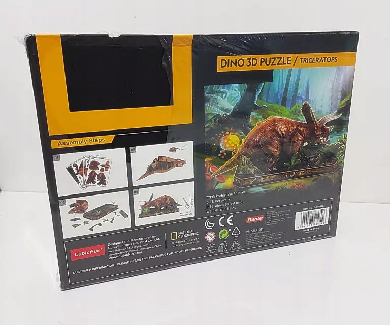 PUZZLE 3D NATIONAL GEOGRAPHIC TRICERATOPS 0526