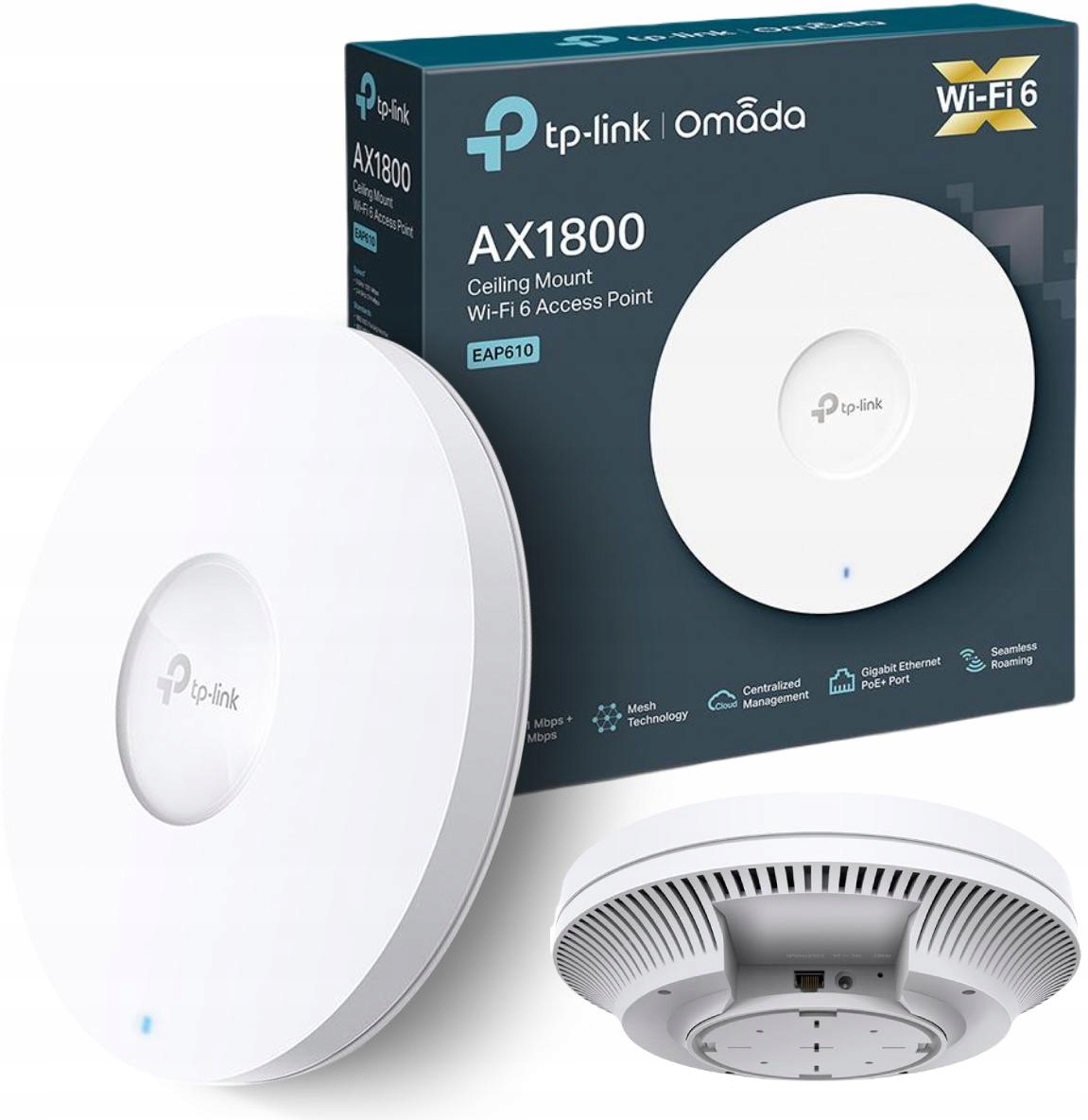 Přístupový bod Tp-link EAP610 WiFi 6, AX1800, stropní montáž
