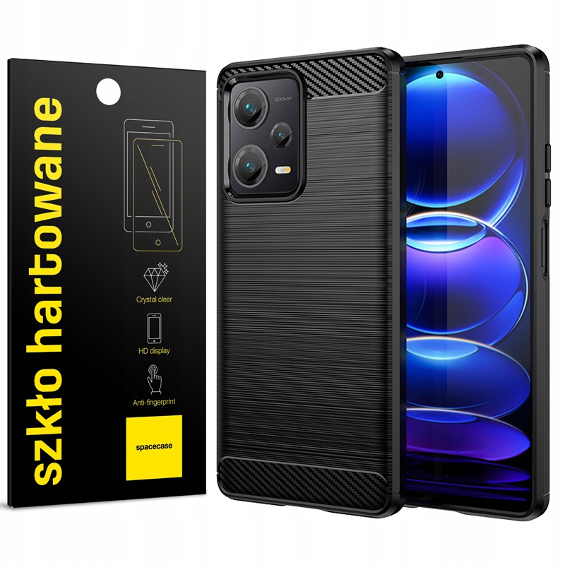 

Etui Do Redmi Note 12 Pro+ 5G Carbon Pełne Szkło