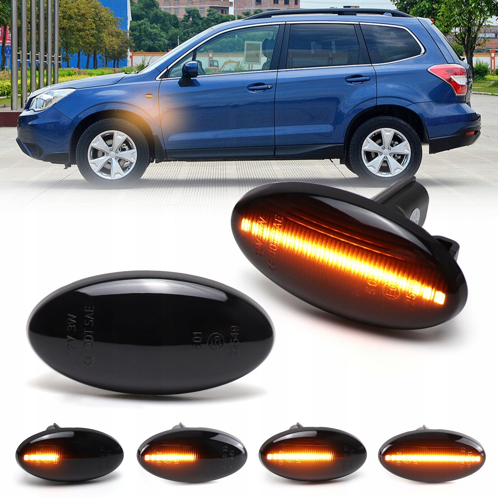 Led Dynamická Směrovka Subar Impreza Wrx Gdf Gda Gdb GC8 GF8 2002-2007