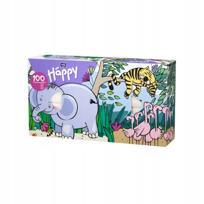 

Happy uniwersalne chusteczki higieniczne Słoń A100