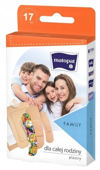 

Plaster Z Opatrunkiem Dla Rodziny Family op.17szt