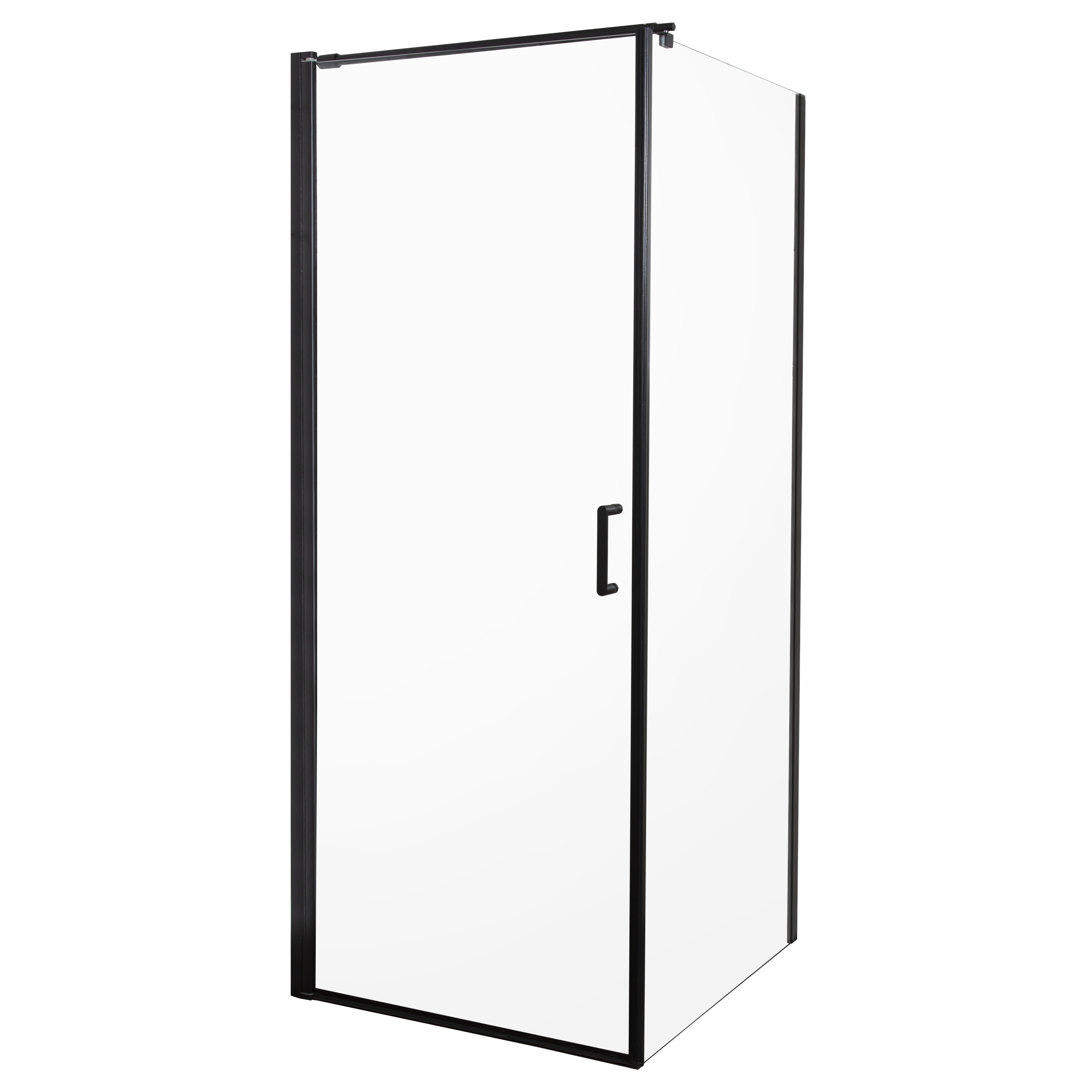 Kabina prysznicowa 90 x 90 cm Kerra Hera 90 bez brodzika (czarna)