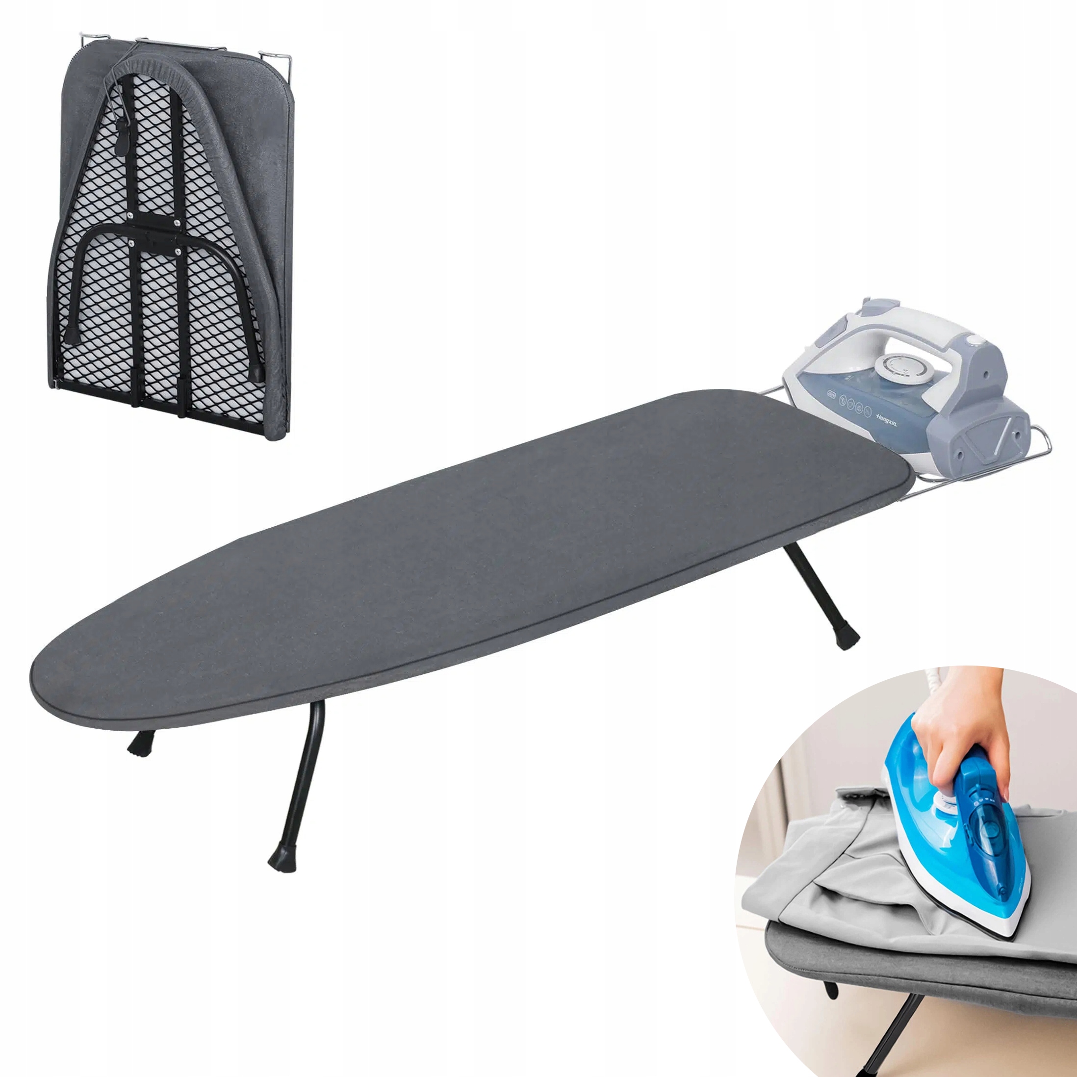 Levně Skládací Žehlicí Prkno Na Stůl Do Skříně, Zasouvací Nástěnný Držák, Nový