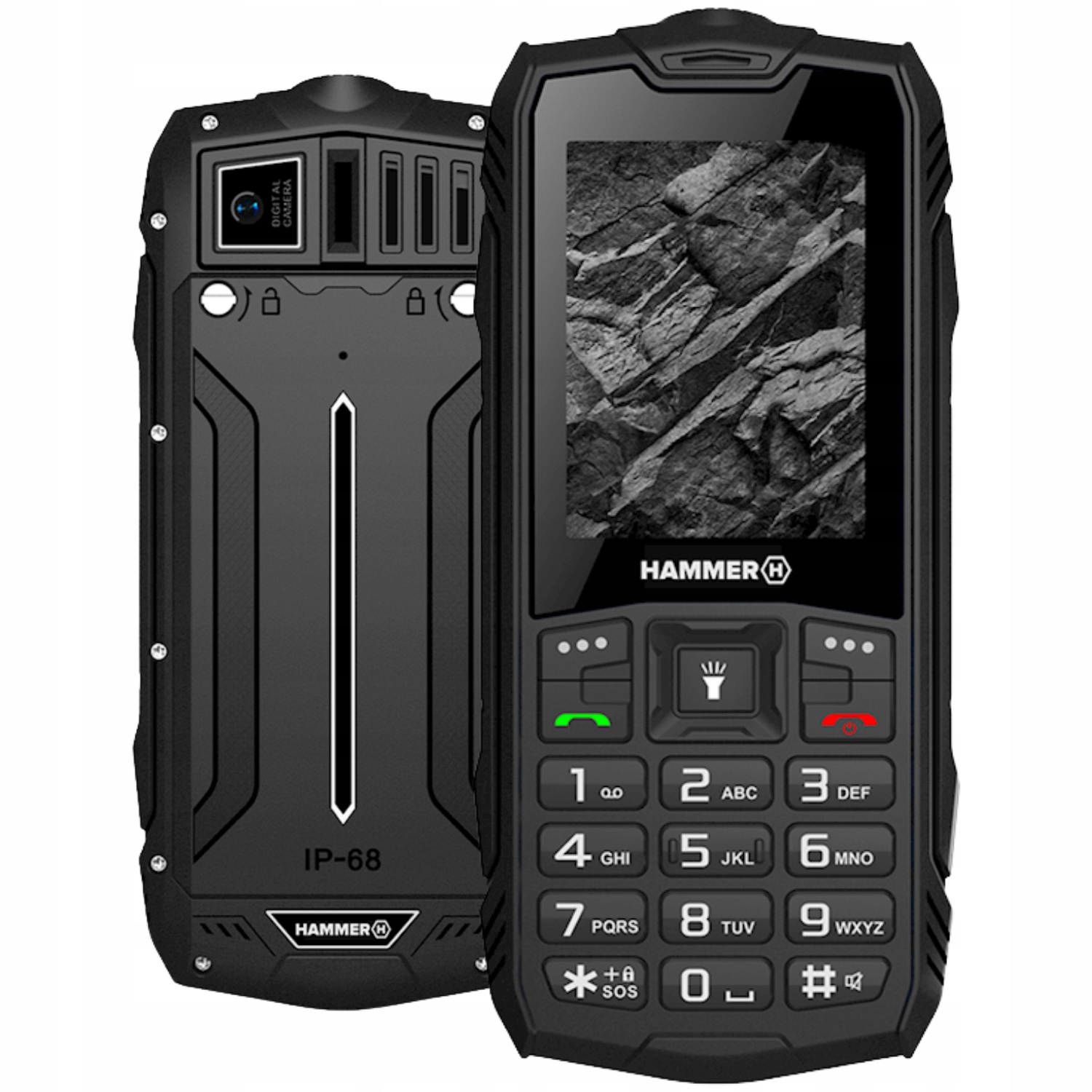 Mobilní telefon Hammer Rock pancéřovaný, voděodolný a odolný, silná baterie