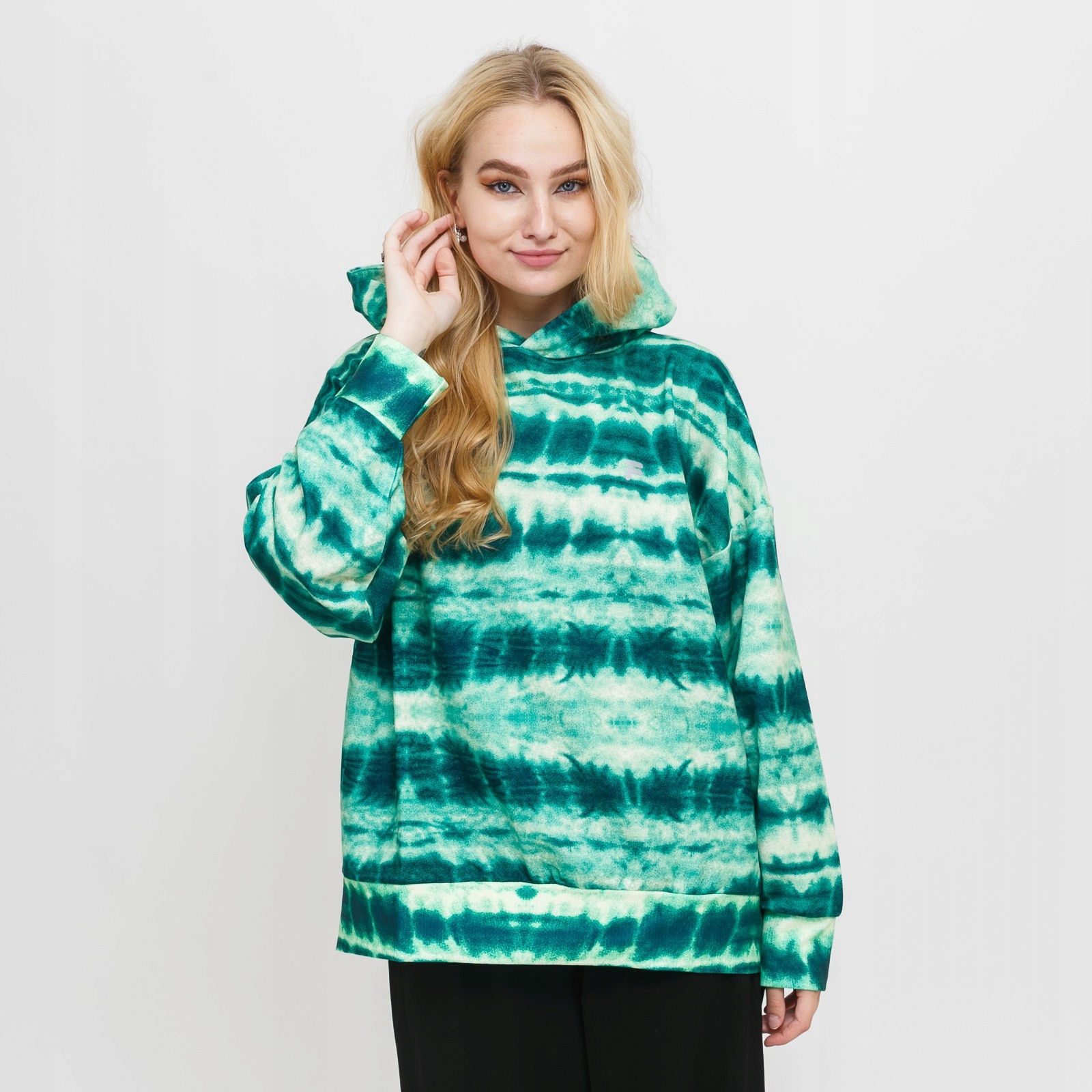 Dámská mikina Fila Cles oversized hoody Aop