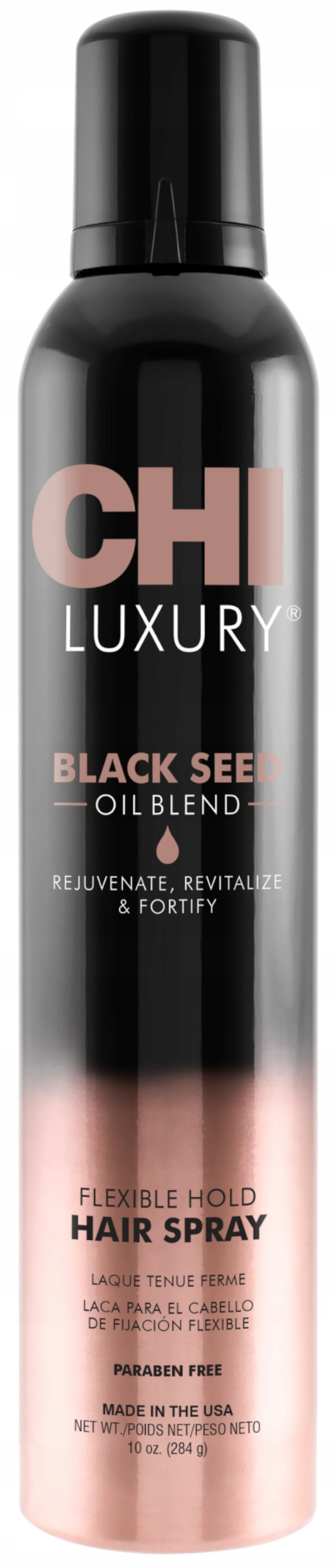Luxury Black Seed Oil Flexible Hold Hairspray lakier do włosów elastycznie utrwalające