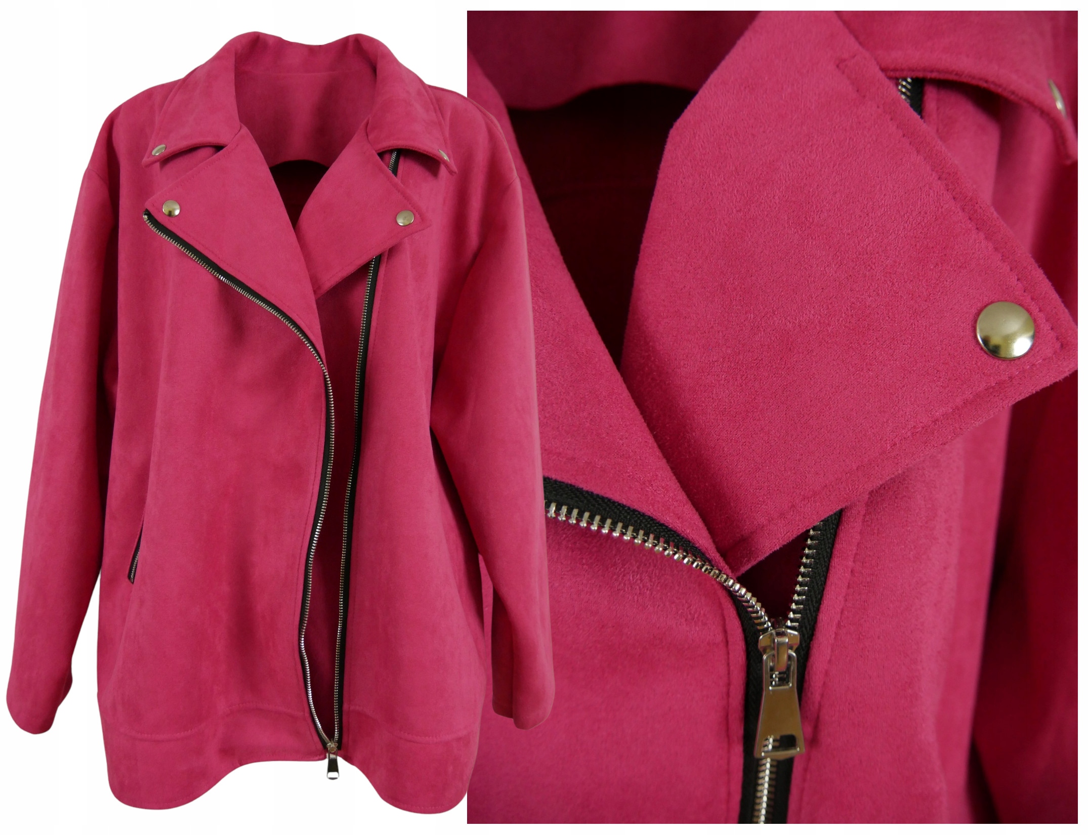 Kurtka ramoneska piękne odważne duży komfortowy model 56/58 #lendd#