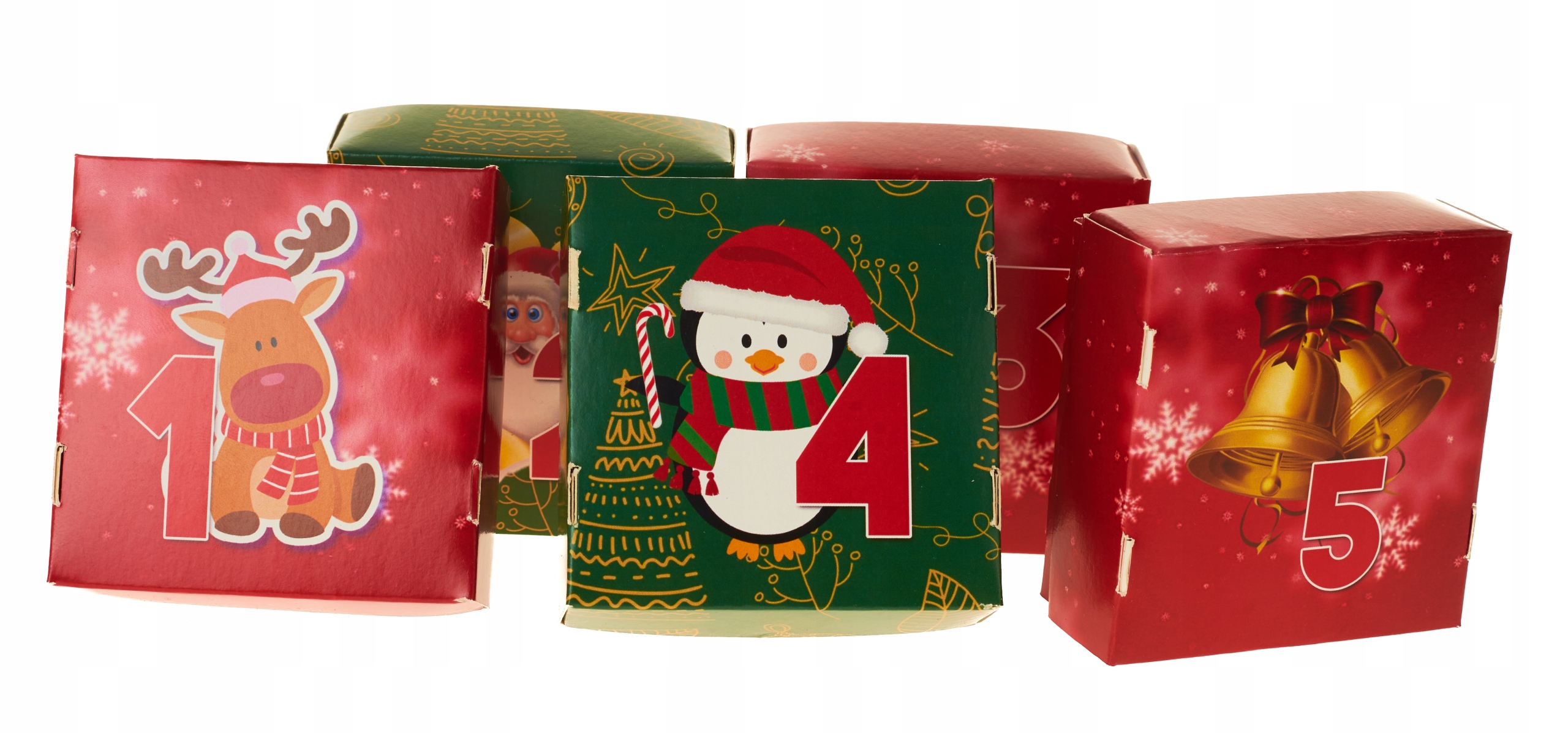 KALENDARZ ADWENTOWY PUDEŁKA DO WYPEŁNIENIA Y4 Kształt prostokąt