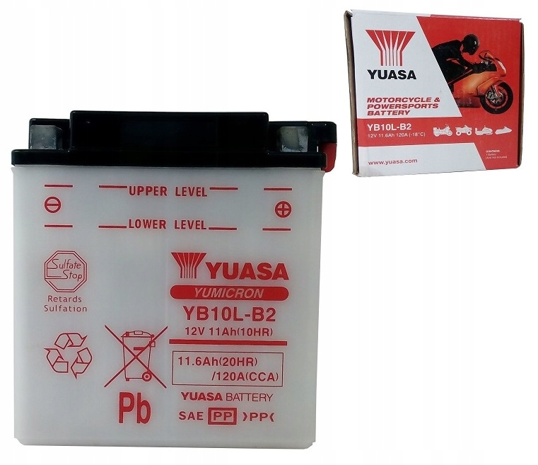 

Akumulator YB10L-B2 12V 11Ah 120A Yuasa