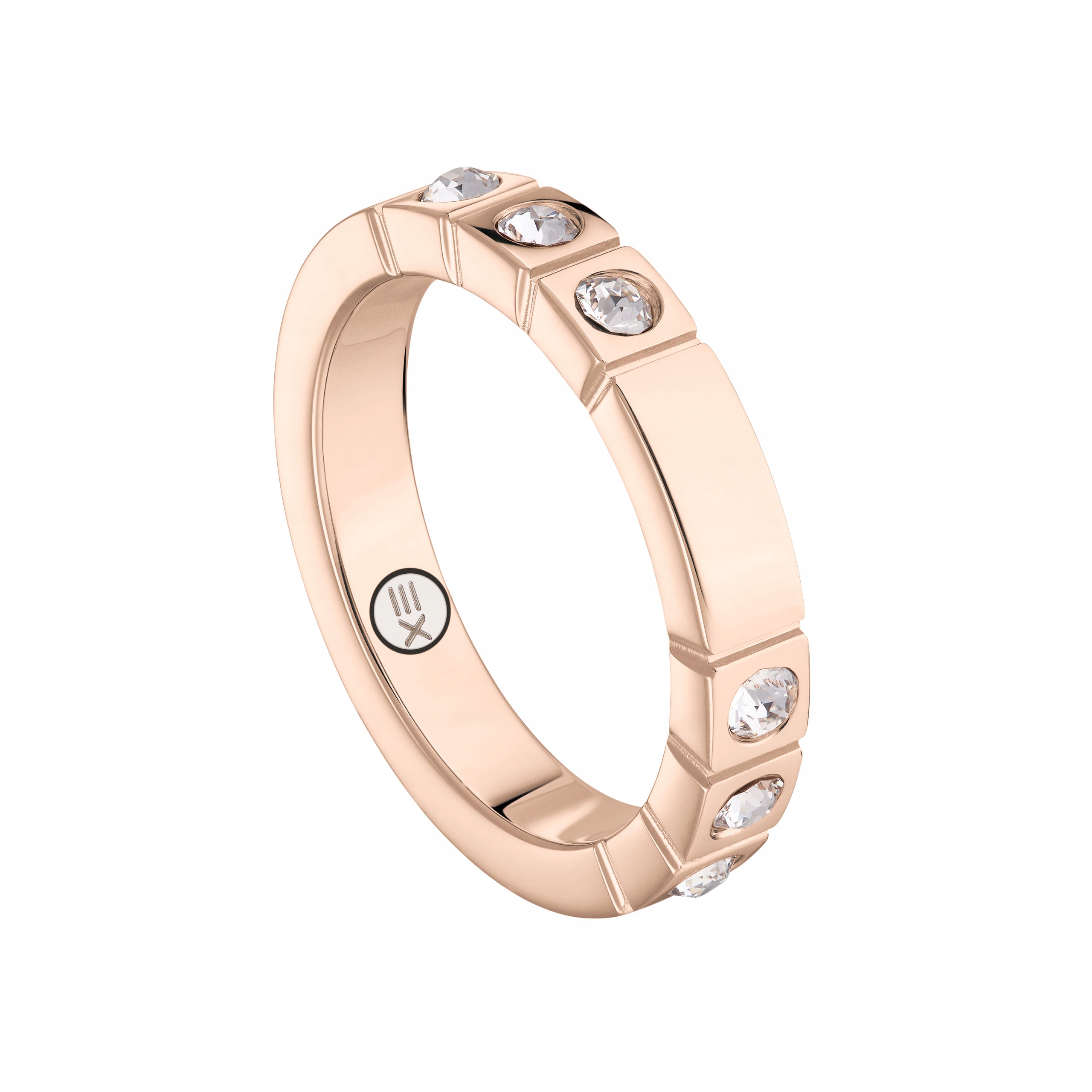 Prstýnek Krystaly Růžové zlato Prsten Ocel Chirurgický