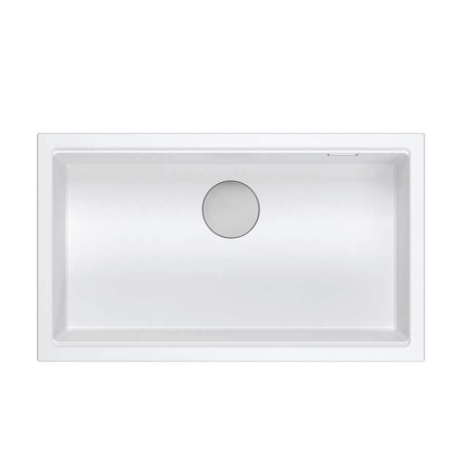 Quadron Logan 110 Jednokomorový drez 76x44x23,5 cm Biely Sifón