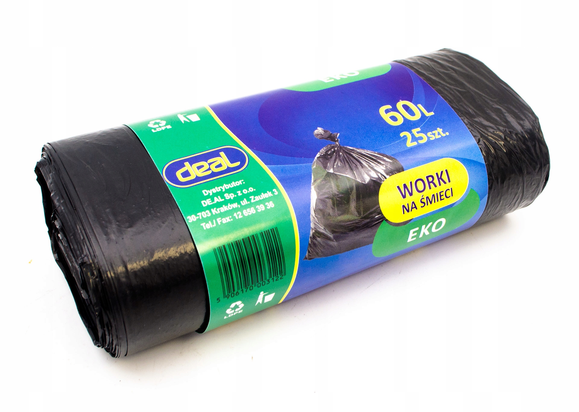 

Worki Na Śmieci Odpady Grube Mocne 60L 10SZT
