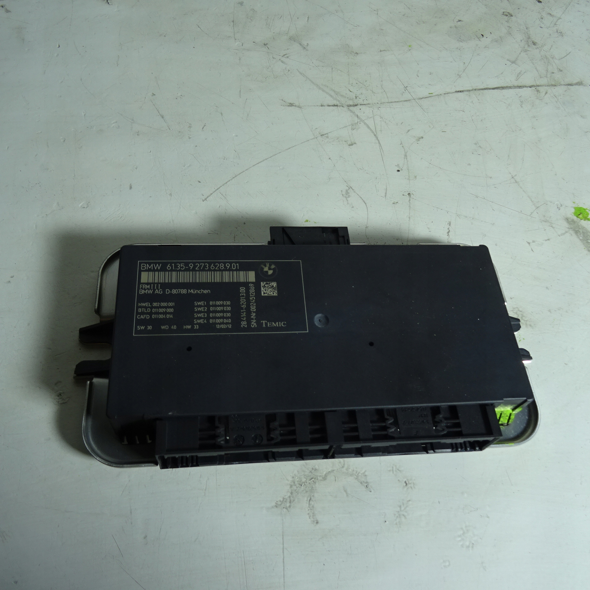 BMW 5 F10 F11 modulo luci 9273628.9.01