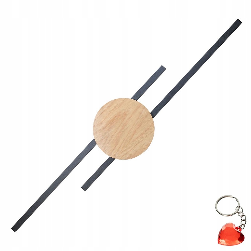 Led nástenné svietidlo 24W Java Black Wood 1369 Tk Lighting