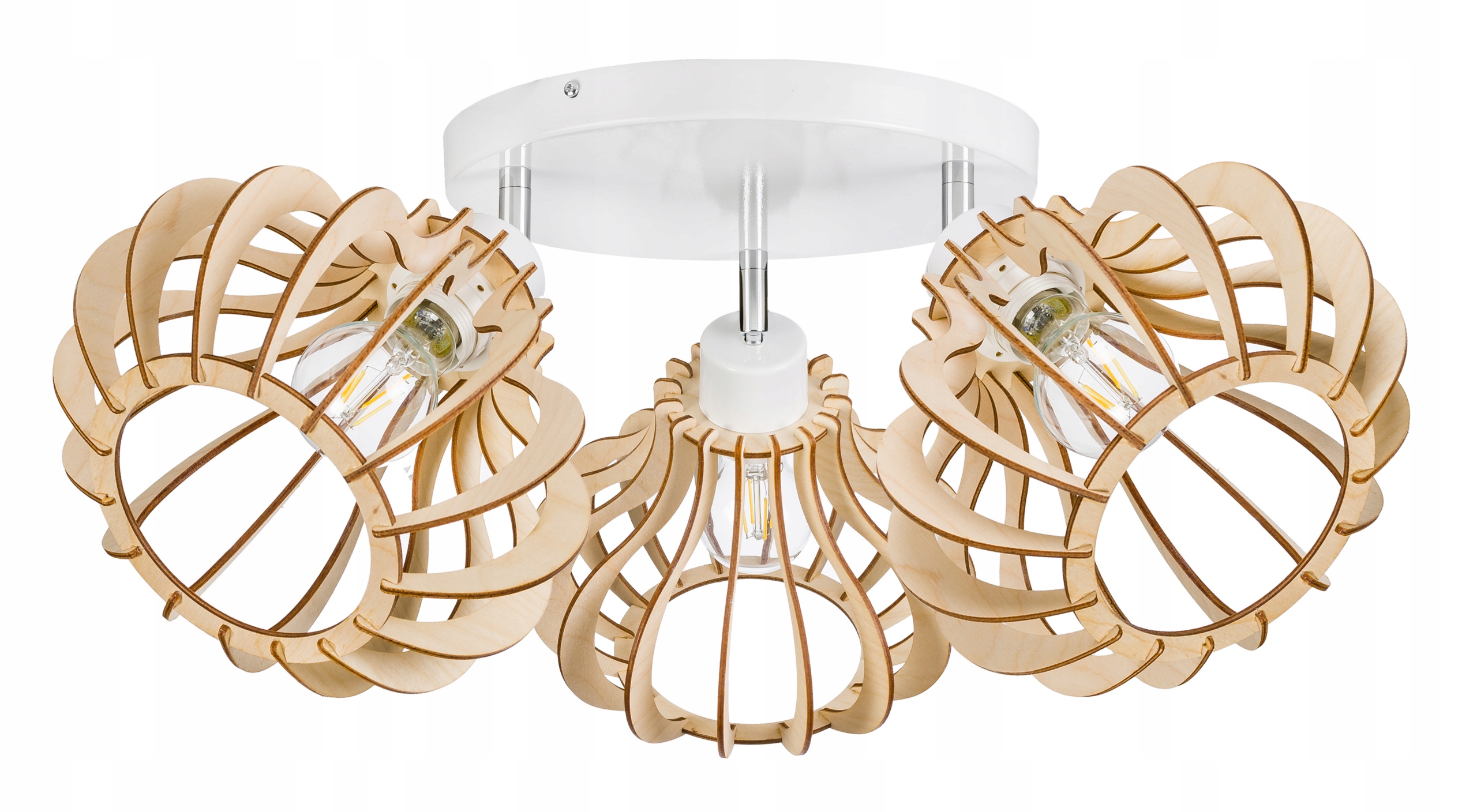 Stropní lampa stropní svítidlo lustr Loft Pohyblivé dřevo 3