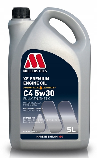 MILLERS OILS XF LONGLIFE C4 5W30 5L - MB 226.51