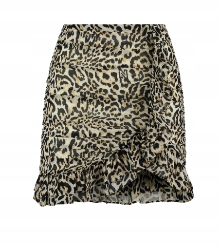 Nikkie Snow Leopard kalhoty Cream Black 34