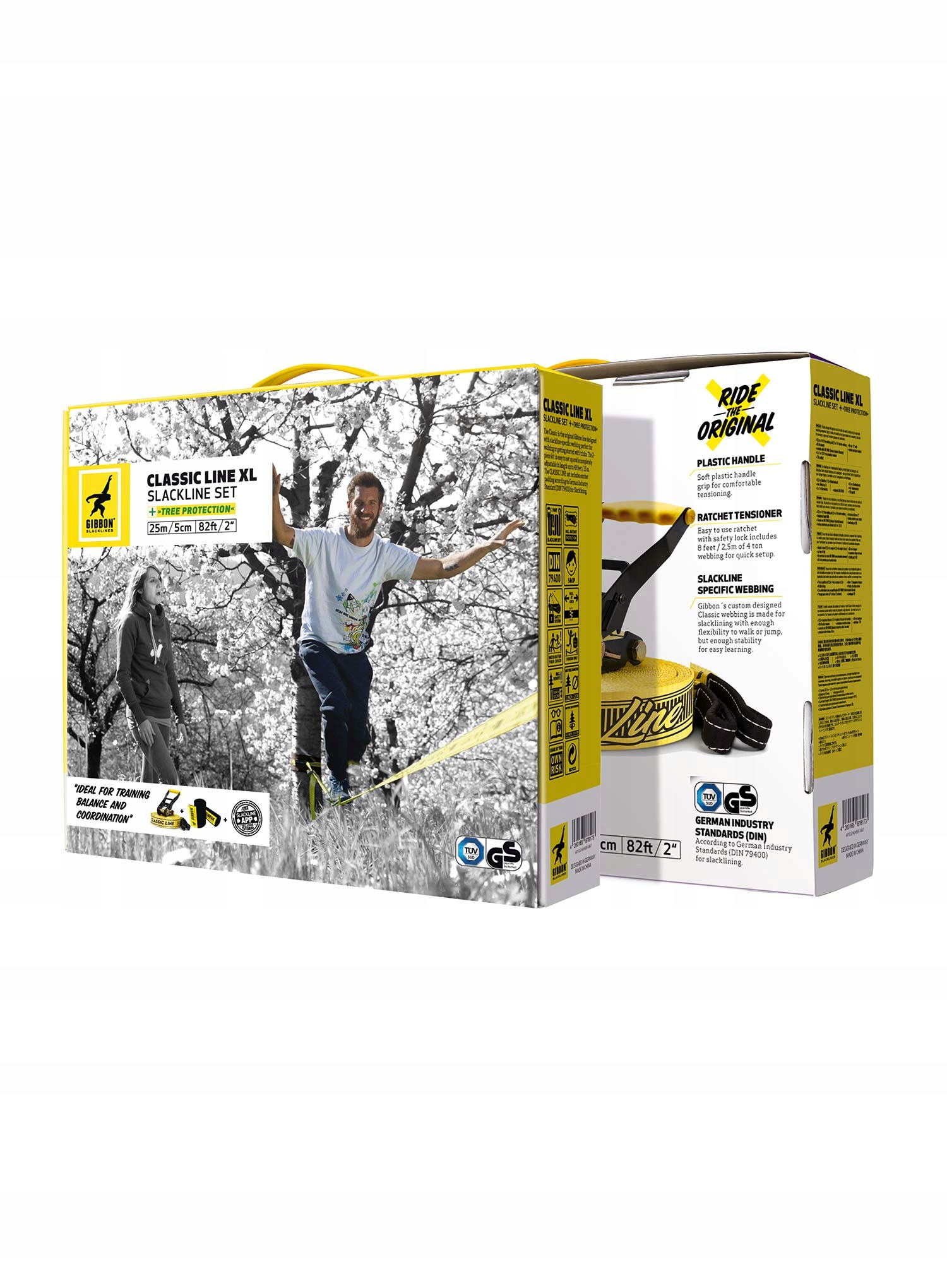 Slackline Gibbon Slacklines Classic Line XL Treewear Set Model Gibbon Slacklines Classic Line XL Treewear Set