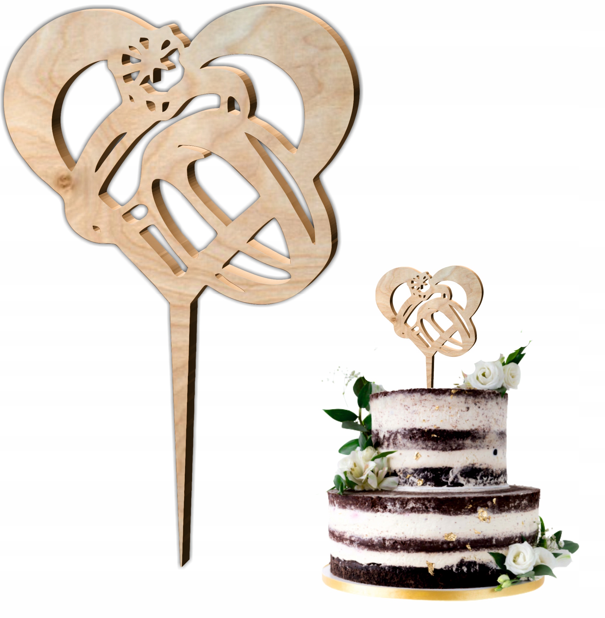 

Mini Topper na Tort Weselny
