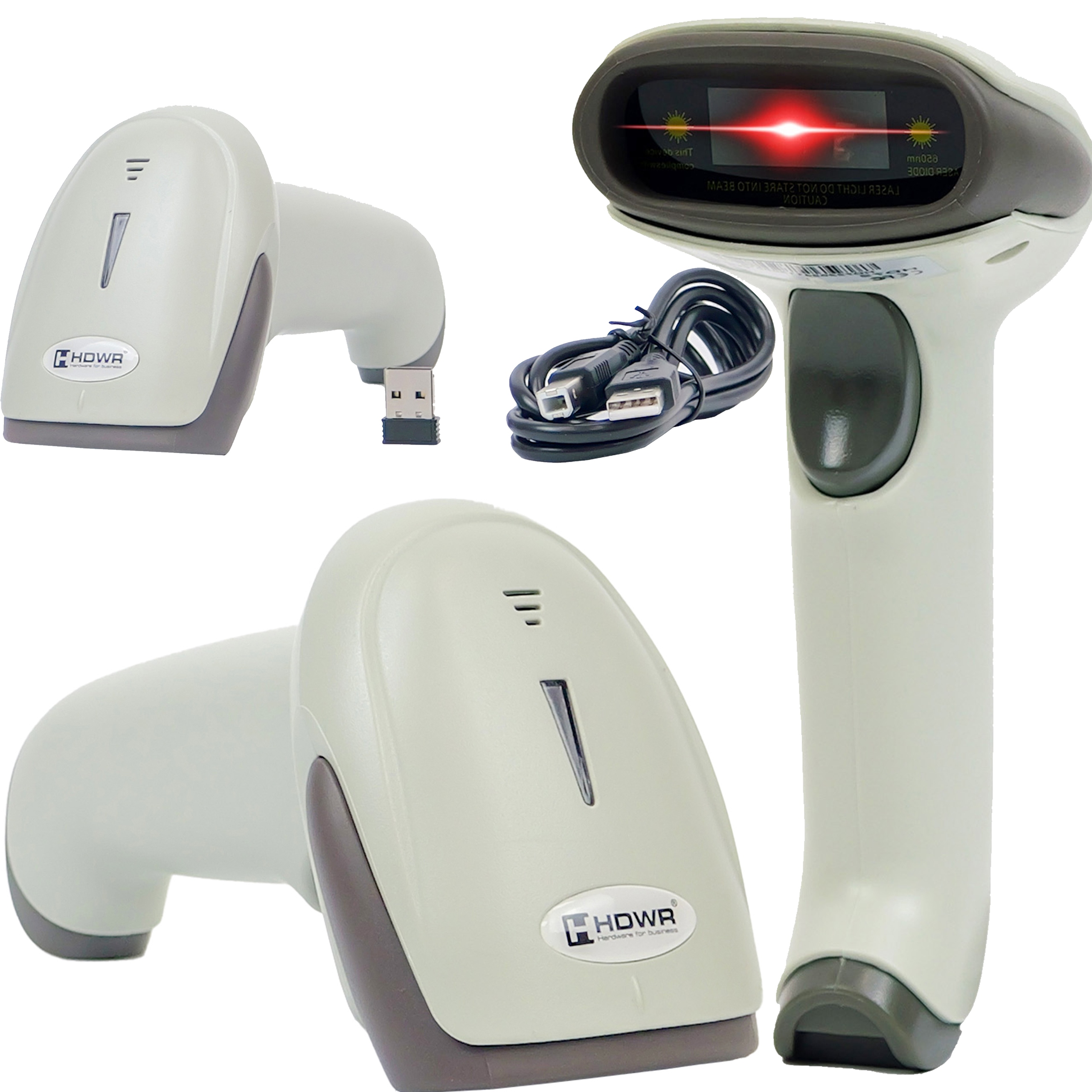 1D bezdrátový Bluetooth Skener Čárových Kódů, světlá barva