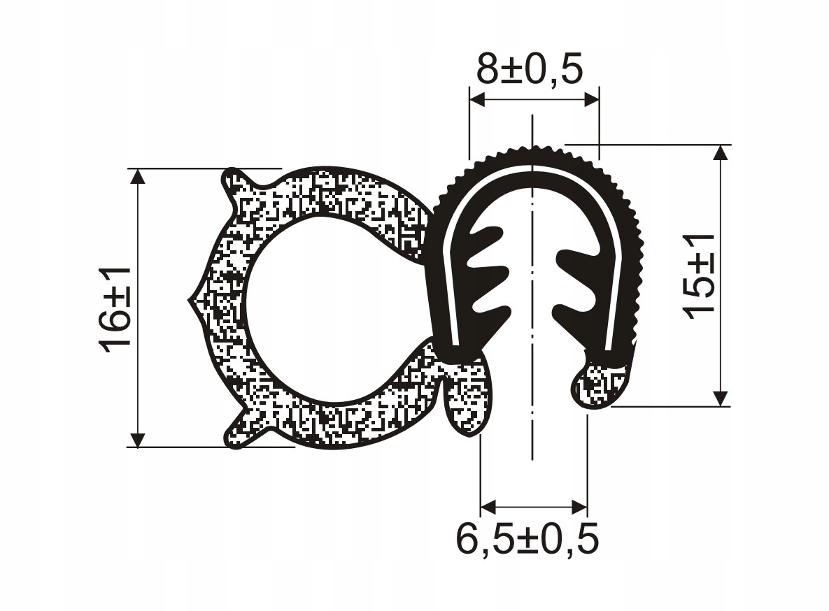 USZCZELKA UNIWERSALNA T29 KRAWĘDZIOWA DRZWI T-29 Numer katalogowy części T29