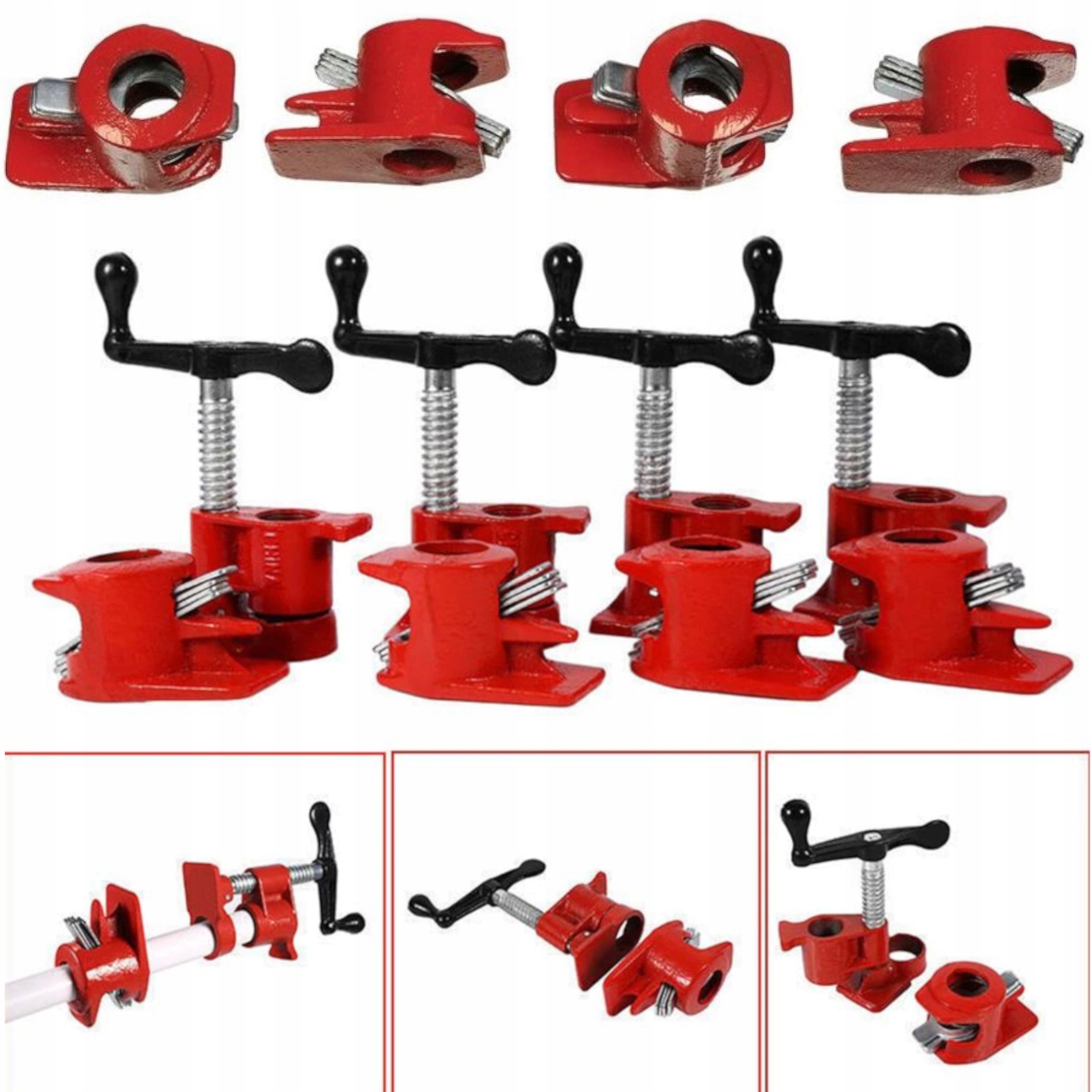 4 ШТ БЕЗКІНЦЕВИЙ ТРУБЧАСТИЙ ЗАТИСКАЧ 3/4