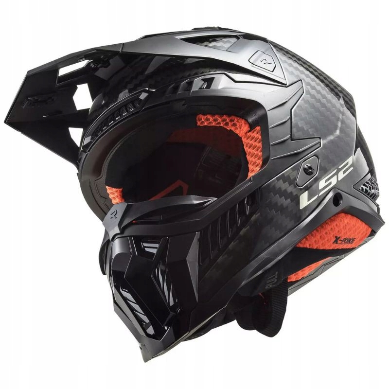 Motocyklová Prilba LS2 MX703 C X-force Fim Matt Carbon L