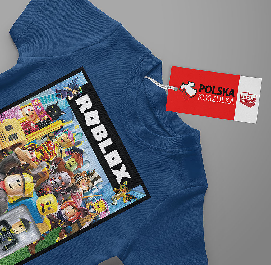 T-SHIRT KOSZULKA DLA DZIECKA ROBLOX 116 SUPER JAKOŚĆ Tematyka, motyw Bluzaka Z Krótkim Rękawem Na WF Sportowa Młodzieżowa Z Nadrukiem Wzory Dziecięca Dla Chłopaca Dziewczynki Prezent