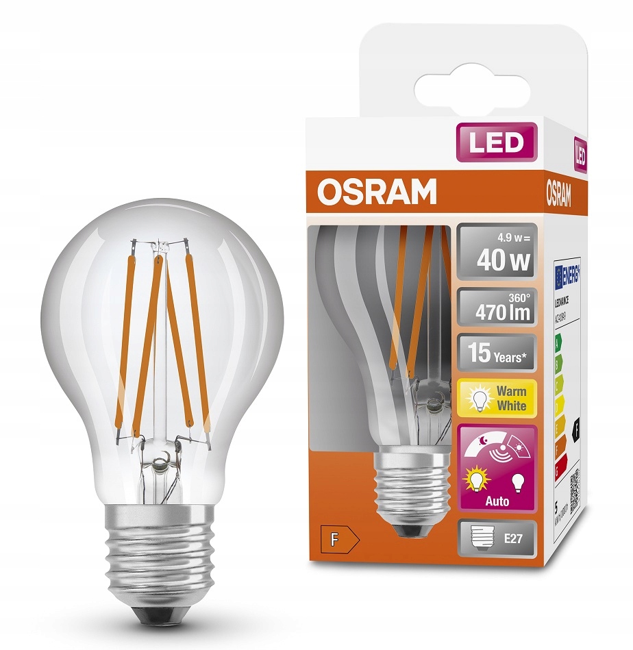 

Osram żarówka Led czujnik zmierzchu 4.9W E27 2700K