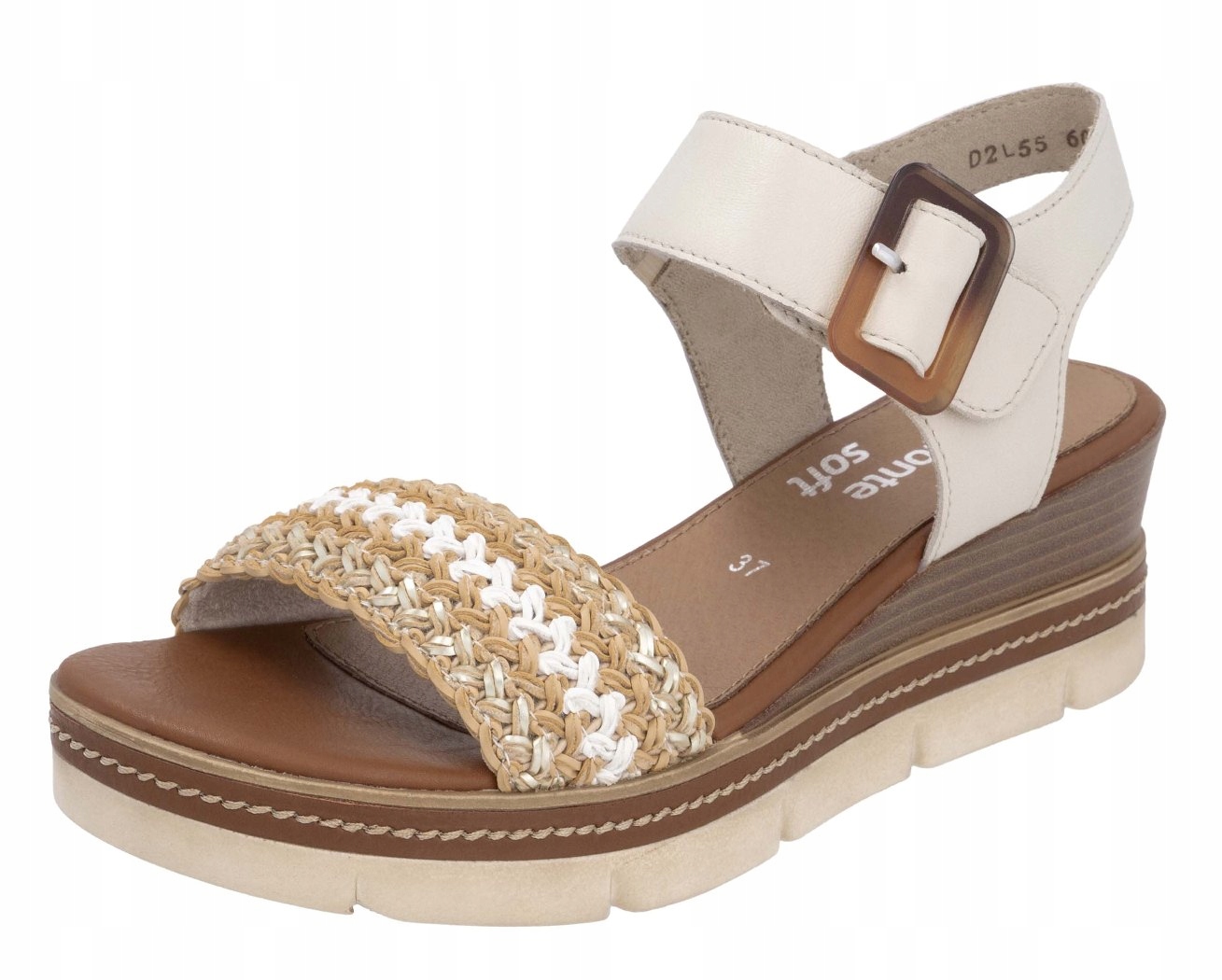 Remonte D2L55-60 vel.40 béžové kotníkové sandály Rieker Soft