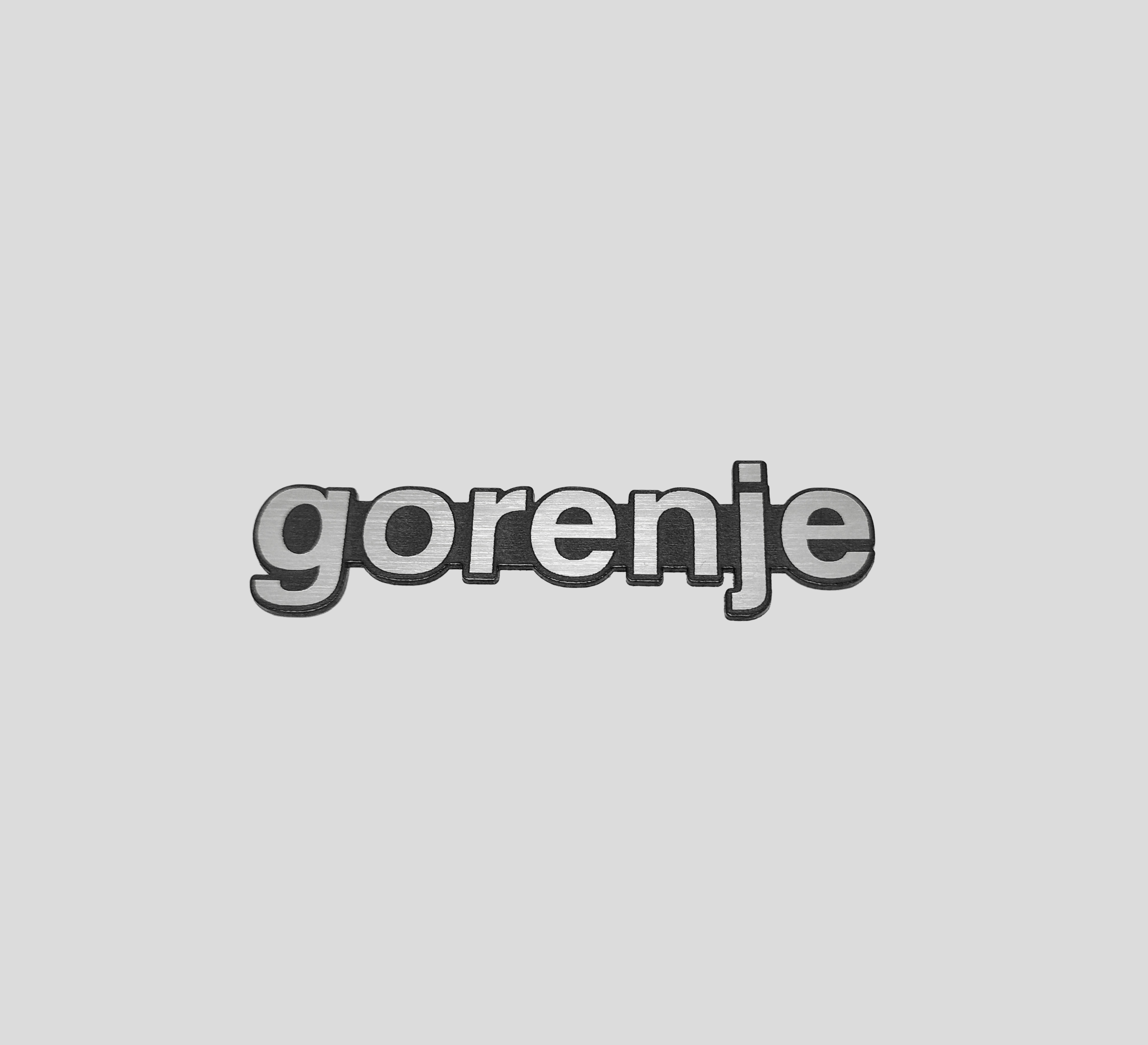 

Gorenje naklejka emblemat 35 x 10 mm *srebrna