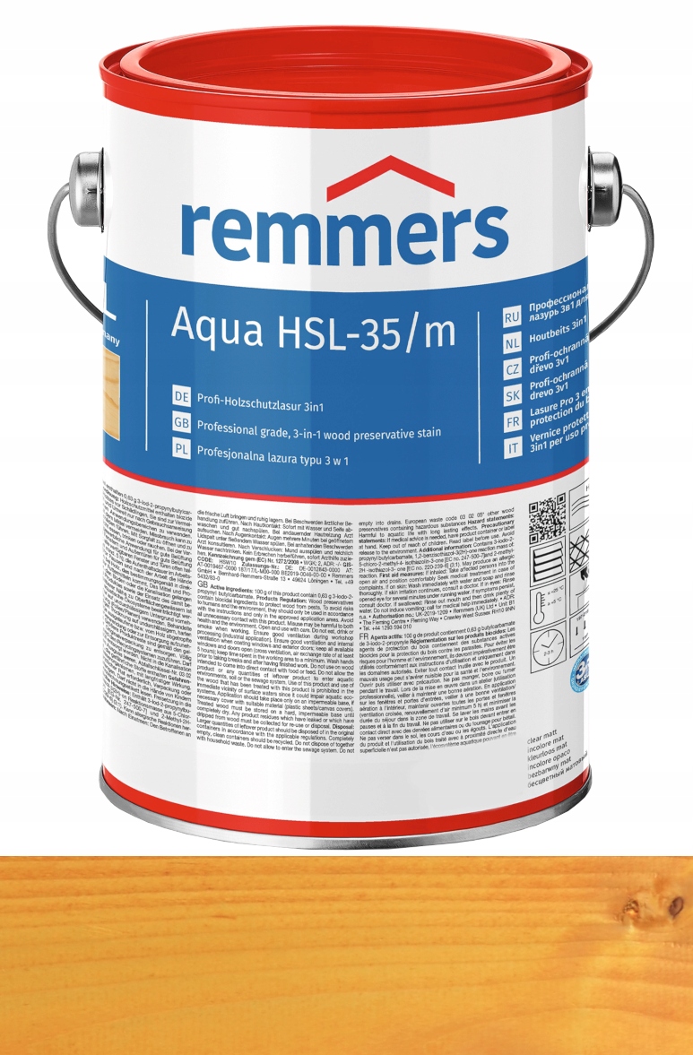 Remmers HSL-36/m Lazura na vodní dřevo 5L Borovice