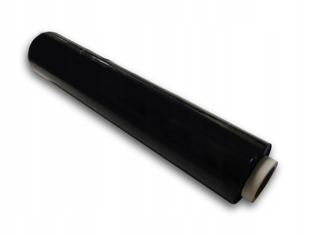 Folia stretch czarna do owijania ręcznego. strecz czarny, 50cm, 2.5kg grubo