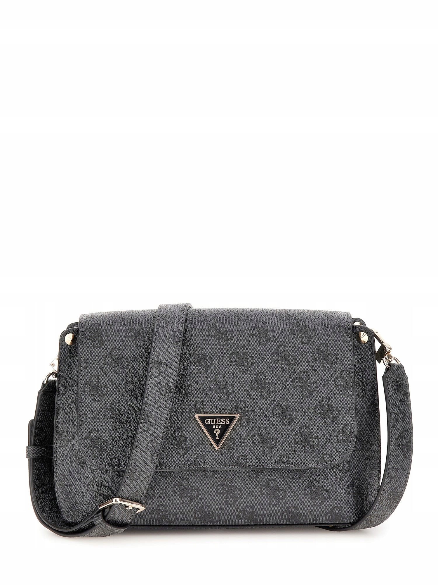 Guess Dámská Kabelka Meridian II Convertible Xbody Flap Černo-šedá