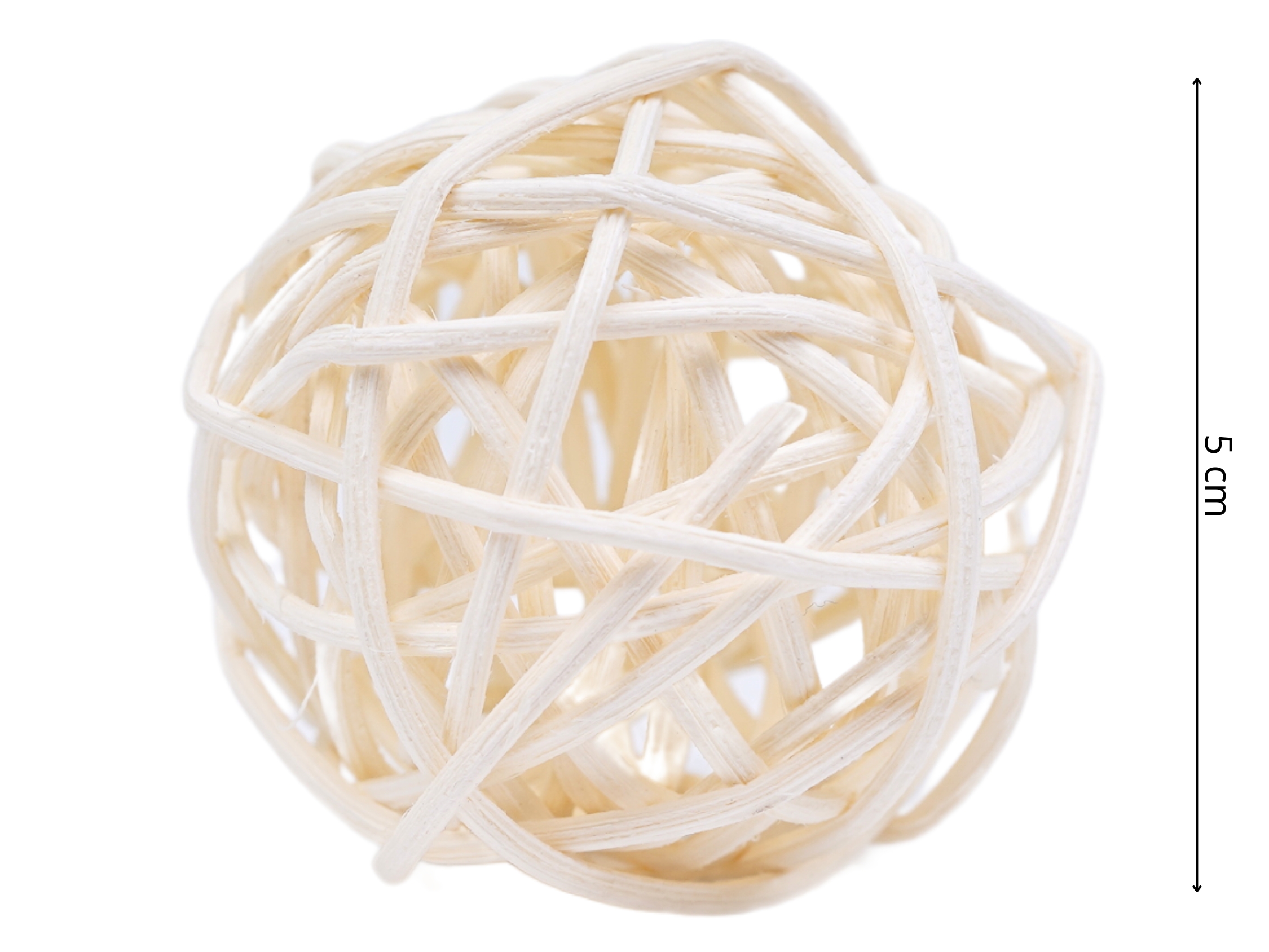 6x KULE RATANOWE 5 CM DO STROIKÓW RATTANOWE NATURALNE KULE DEKORACYJNE Marka Topoblu