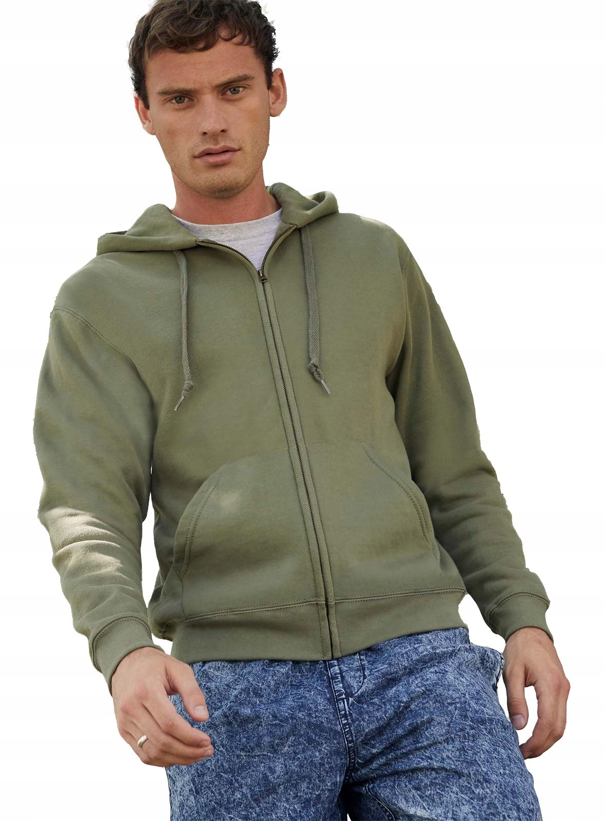 

Męska bluza z kapturem Fruit Klasyk klas.oliwk 2XL