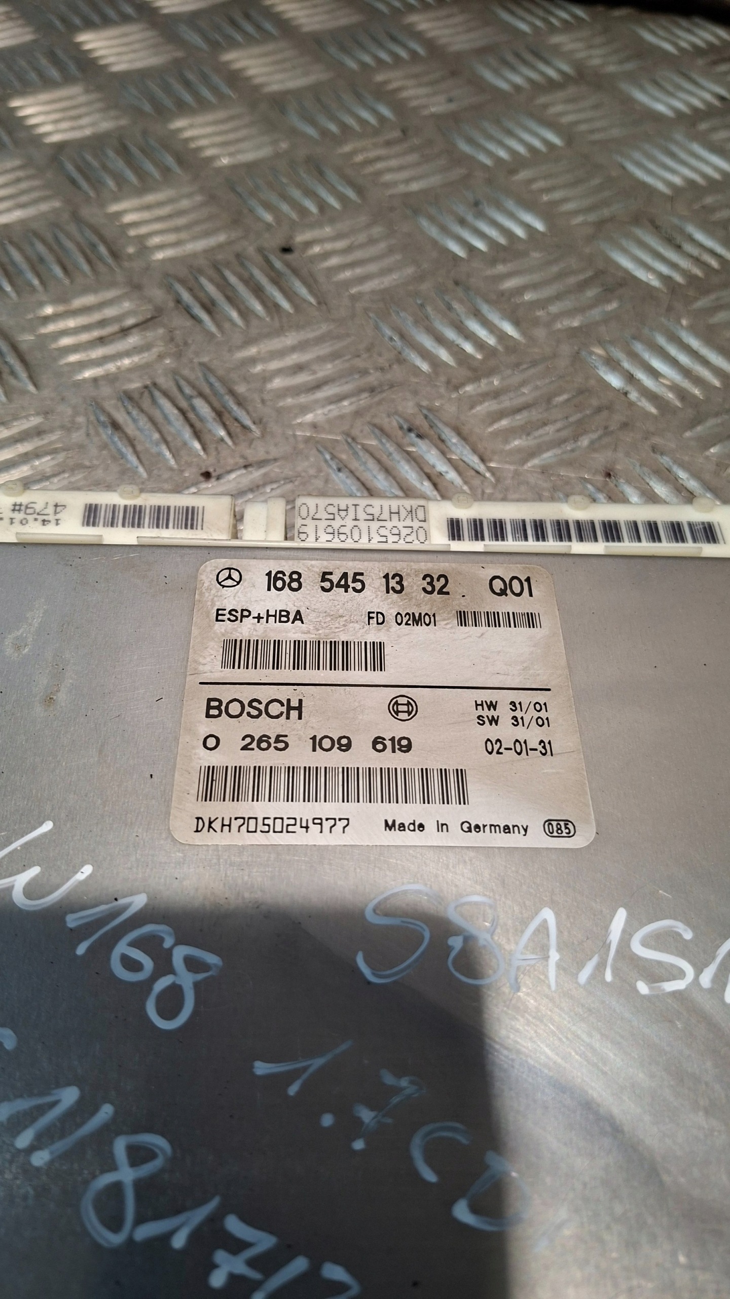 control unit of the engine MERCEDES W168 1.7CDI
