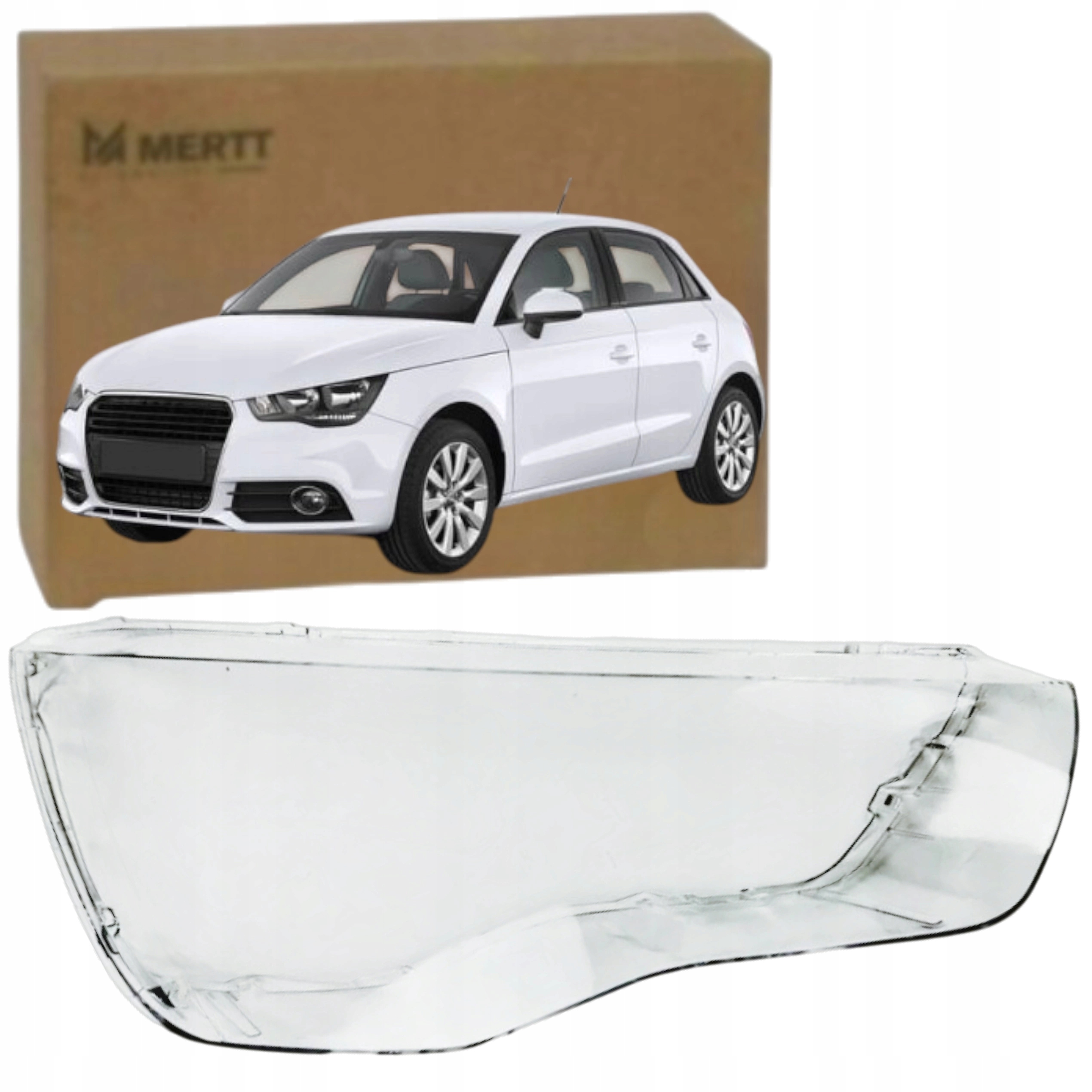 Audi A1 8X 2010-2015 Pravé Sklo Sklo Světlometu Předního Světla