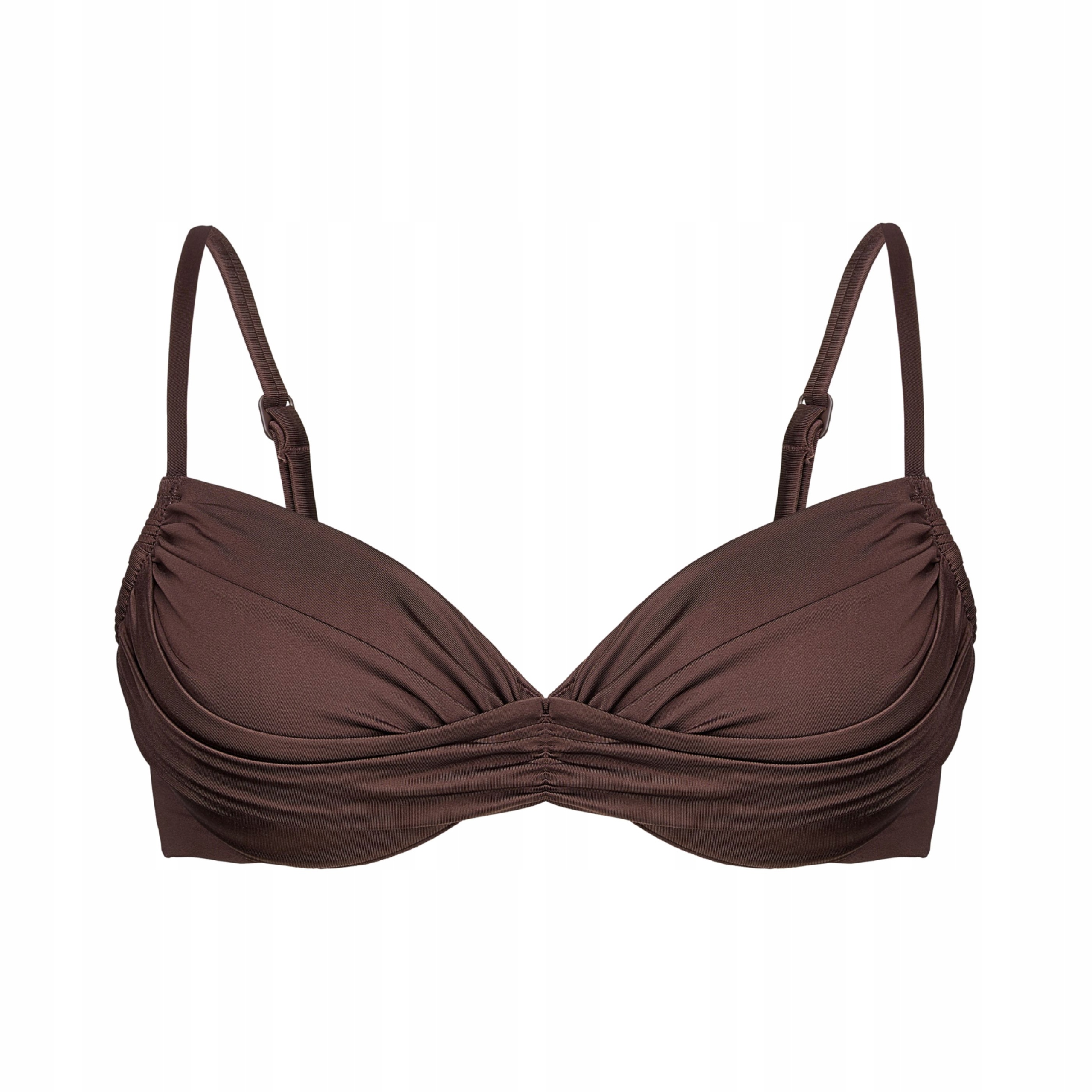 Horní díl bikin push-up podprsenky Goddess Esotiq tmavě hnědá 75D/80C/85B