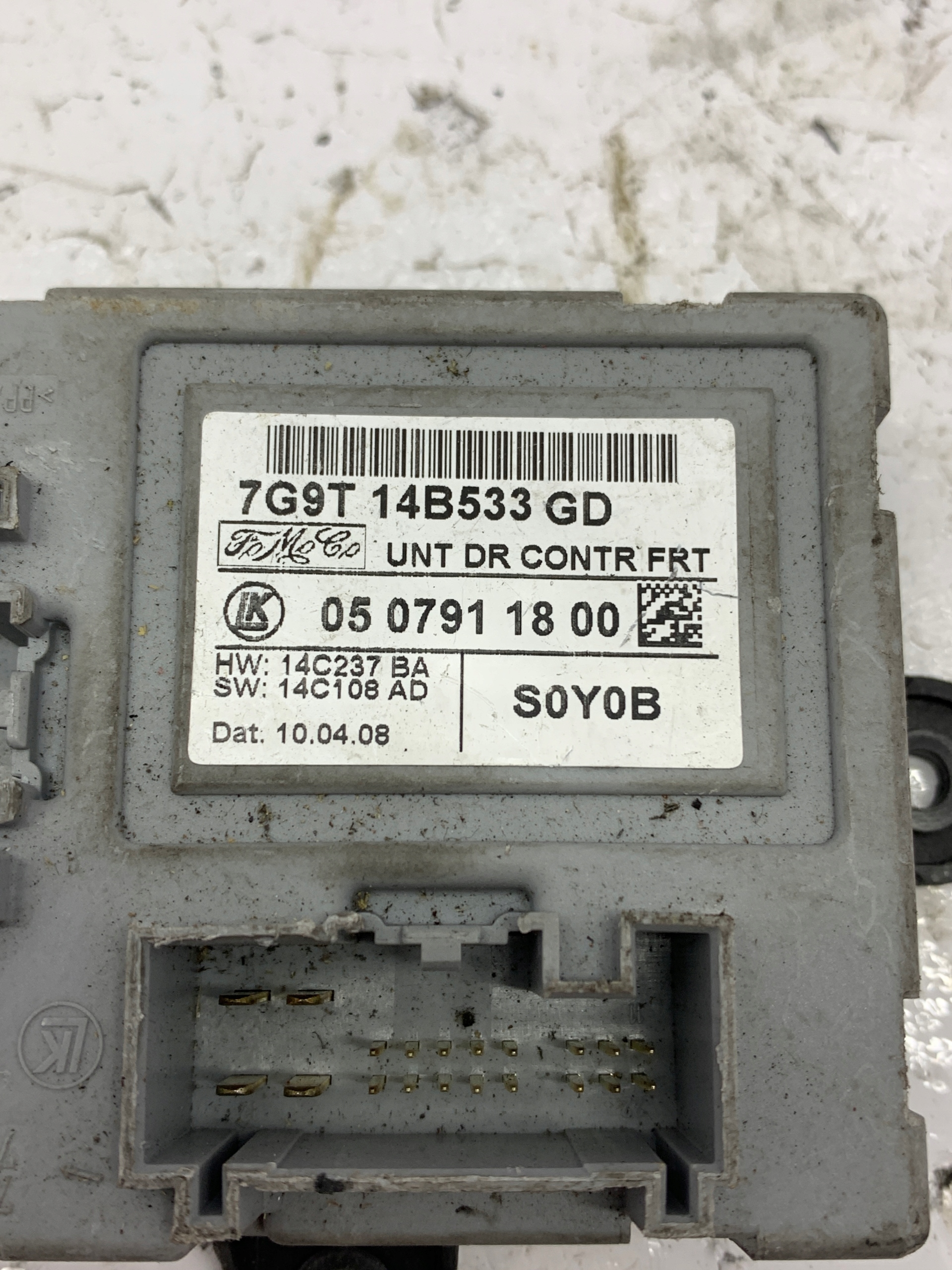 module control unit door 7G9T-14B533GD FORD