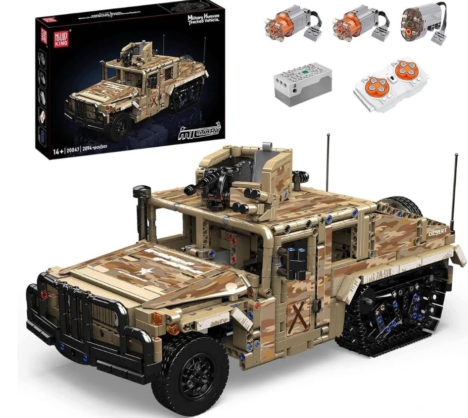 Mould King 20047 Technic Sterowany Pojazd wojskowy Humvee Tracked 2094 szt