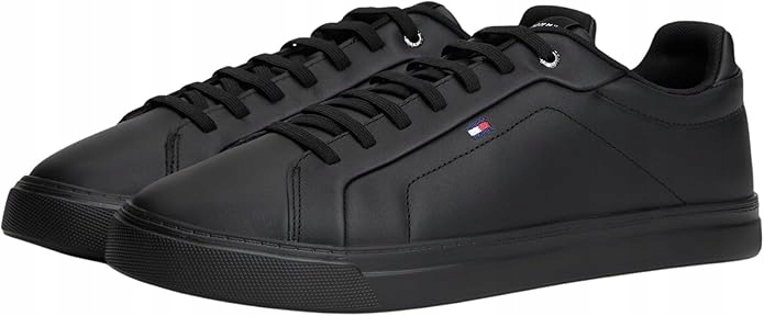 Lehké tenisky Tommy Hilfiger Icon Court Light Ess Černé kožené 44