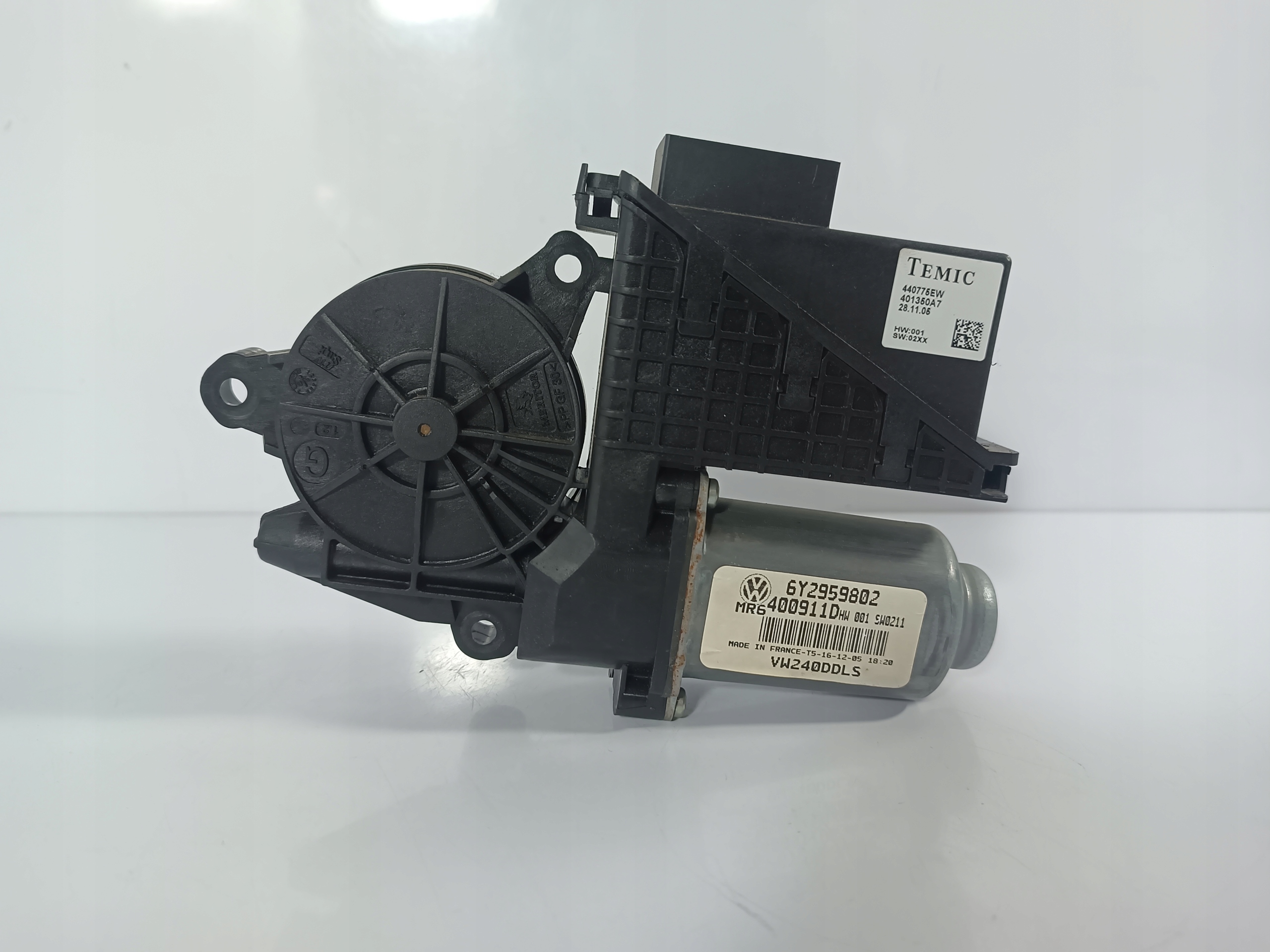 VW POLO N9 9N 05-09 mini motor engine windows left front driver´s OE 6Y2959802