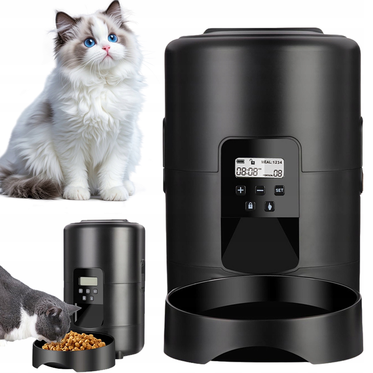 Levně Automatický Dávkovač Misky Na Krmivo Pro Psa Kočku Smart Podavač Vhodný Pro 2 L
