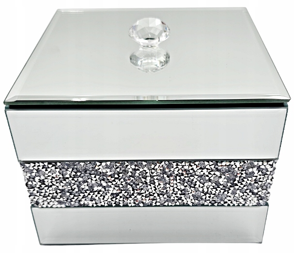 POJEMNIK PUDEŁKO GLAMOUR SZKATUŁKA SC03-SZ SILVER Kod producenta SC03-SZ