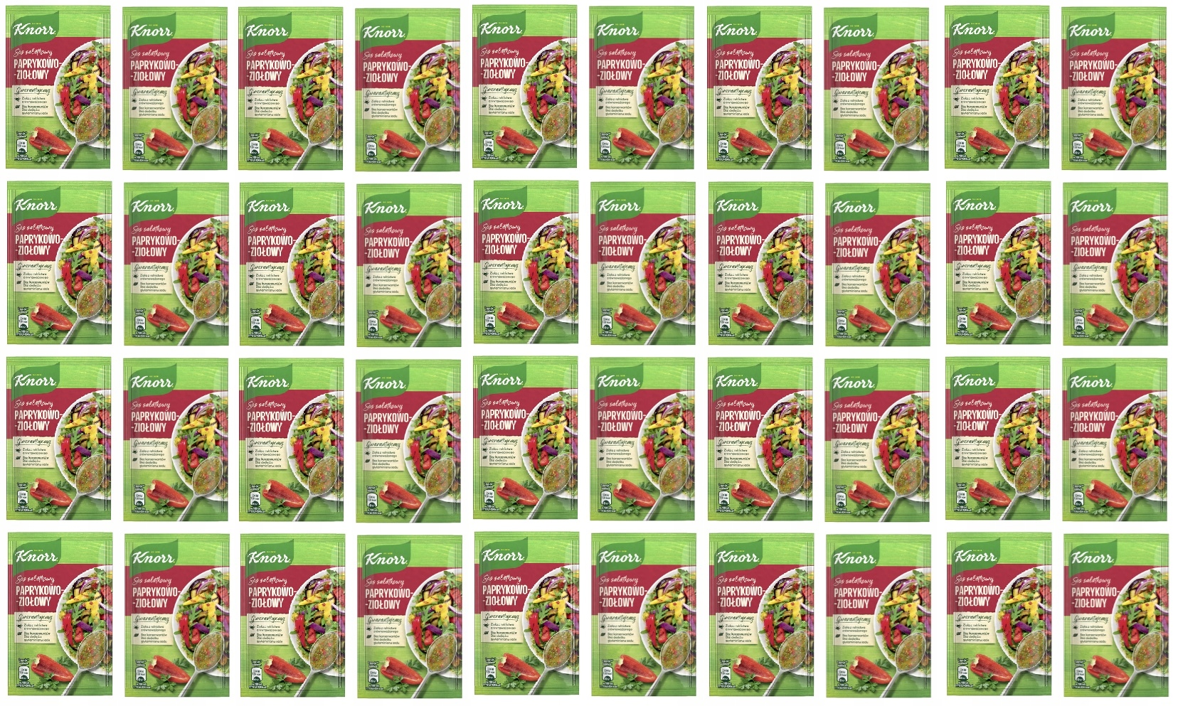 40x 9g Knorr Sos sałatkowy Paprykowo-ziołowy Karton